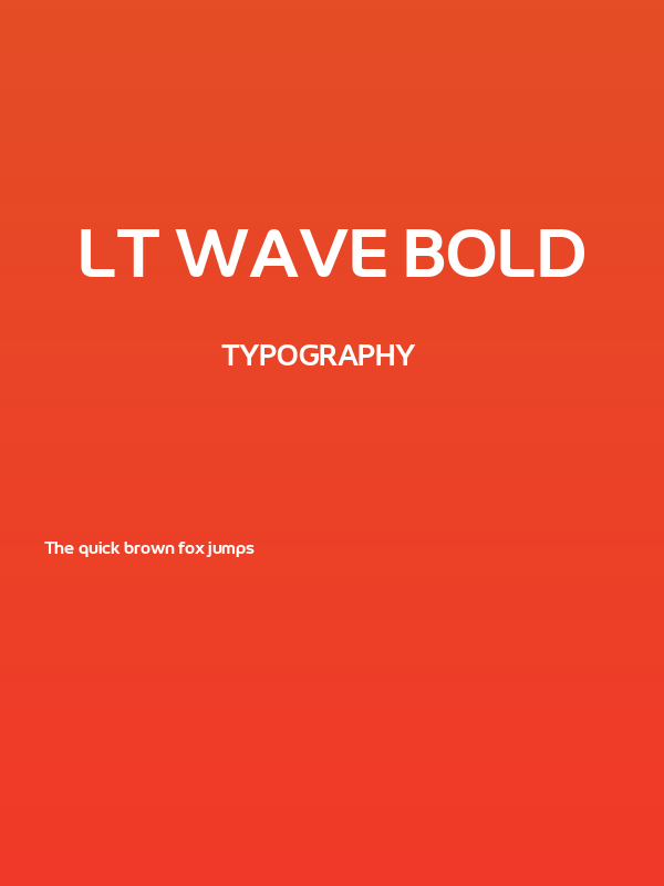 LT Wave Bold Poster