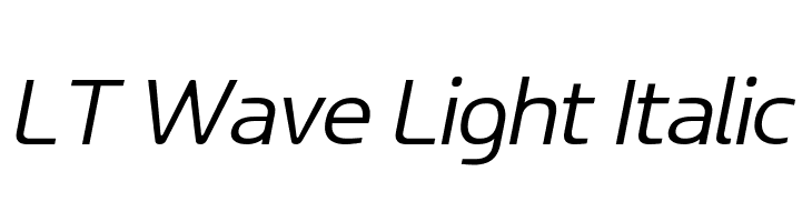 LT Wave Light Italic  免费字体下载