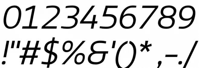 LT Wave Light Italic Font OTHER CHARS