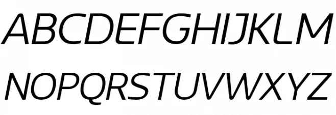 LT Wave Light Italic Polices MAJUSCULES
