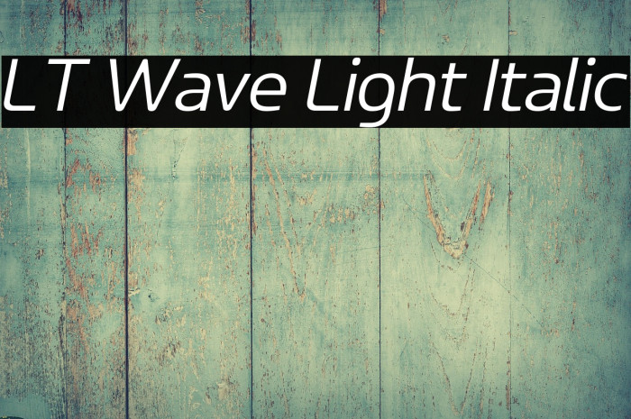 LT Wave Light Italic Example 1