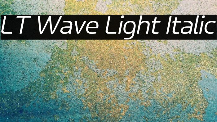 LT Wave Light Italic Example 2