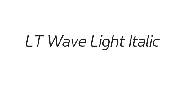 LT Wave Light Italic Logo