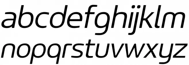 LT Wave Light Italic 字体 小写