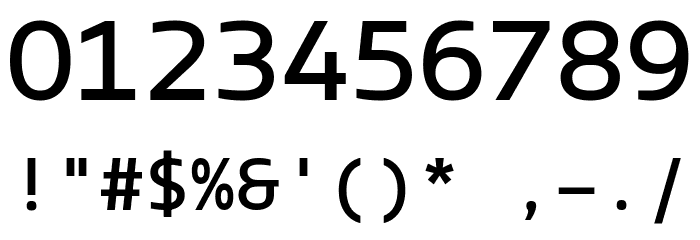 LT Wave Mono Font OTHER CHARS