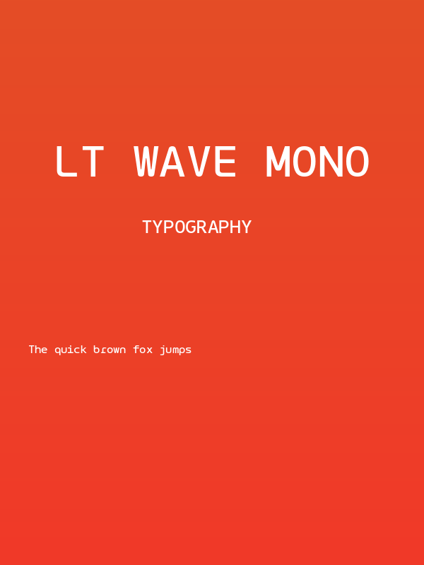 LT Wave Mono Poster