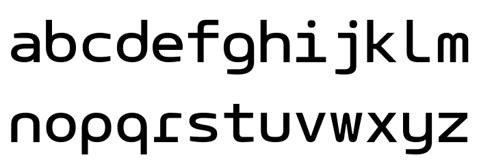 LT Wave Mono Font LOWERCASE