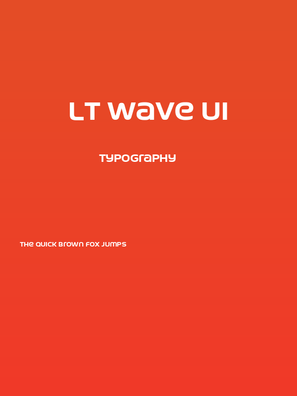 LT Wave UI Poster