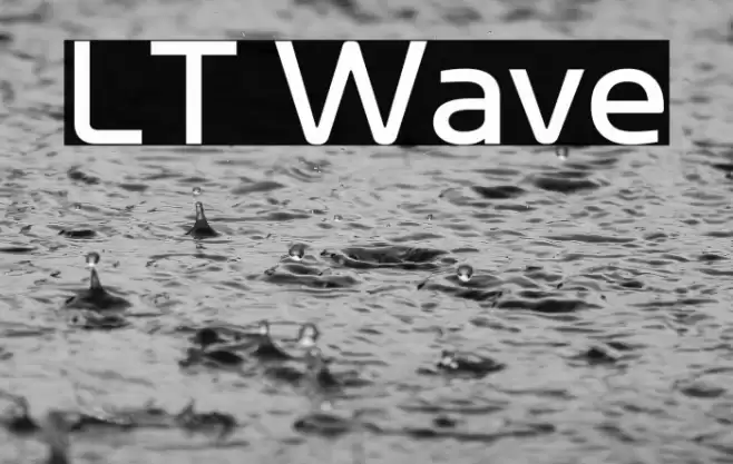 LT Wave Font examples