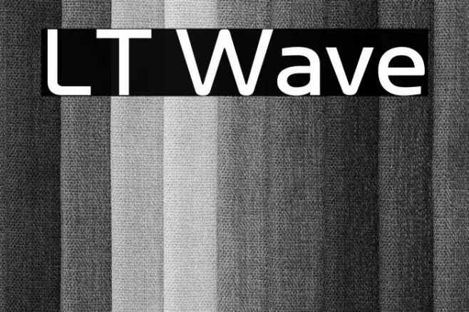 LT Wave Font examples
