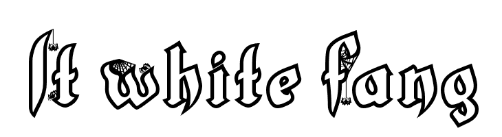 LT White Fang  font caratteri gratis