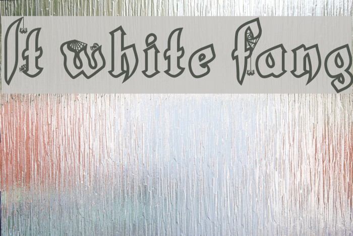 LT White Fang Font examples