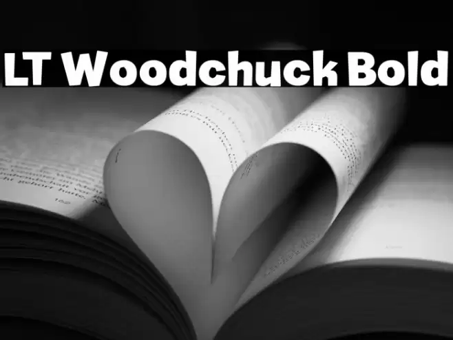 LT Woodchuck Bold Font examples