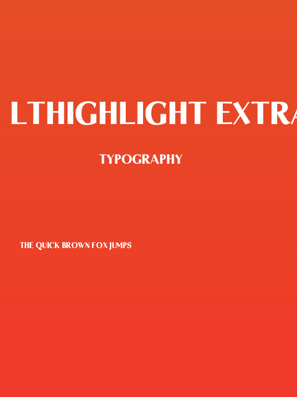 LTHighlight-ExtraBold Poster