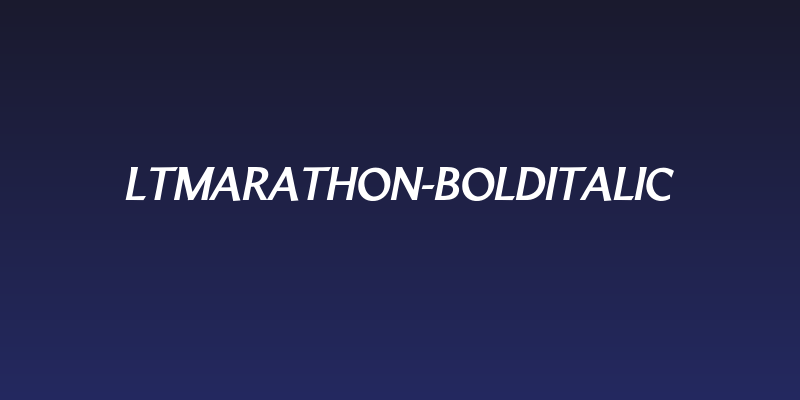 LTMarathon-BoldItalic Social Header