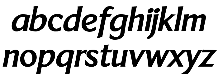 LTMarathon-BoldItalic Font LOWERCASE