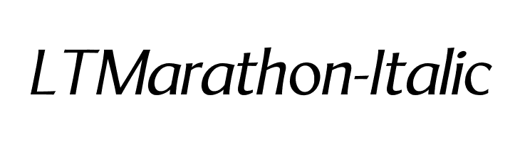 LTMarathon-Italic  Frei Schriftart Herunterladen