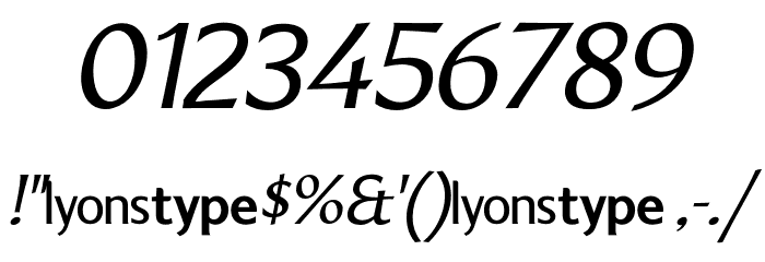 LTMarathon-Italic Font OTHER CHARS