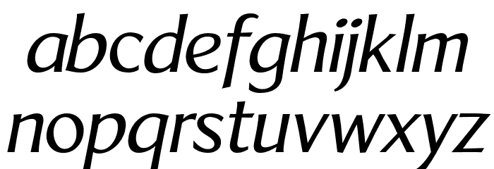 LTMarathon-Italic Font LOWERCASE
