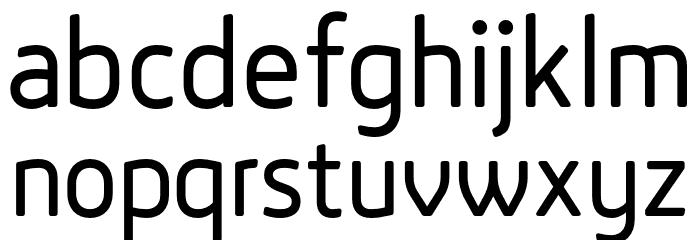 LTReponse Rounded Font LOWERCASE