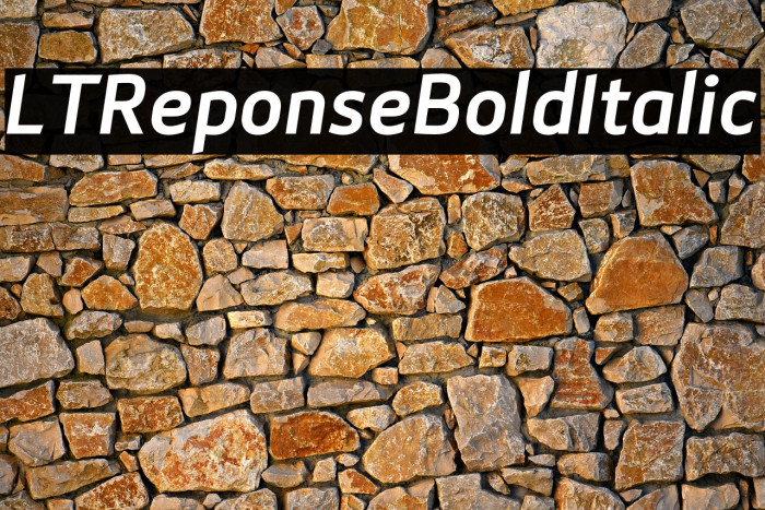 LTReponseBoldItalic Example 3