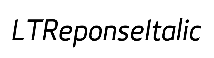 LTReponseItalic  Free Fonts Download