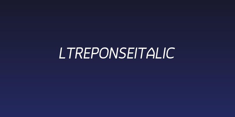 LTReponseItalic Social Header