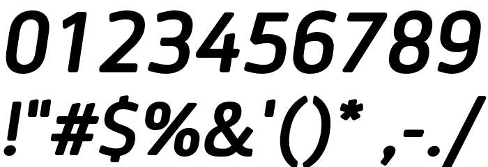 LTReponseRoundedBoldItalic Font OTHER CHARS