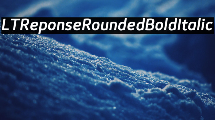 LTReponseRoundedBoldItalic Example 3