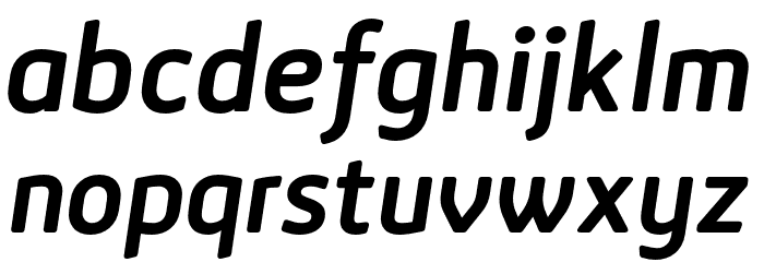 LTReponseRoundedBoldItalic Font LOWERCASE