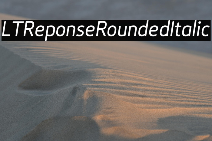 LTReponseRoundedItalic Example 1