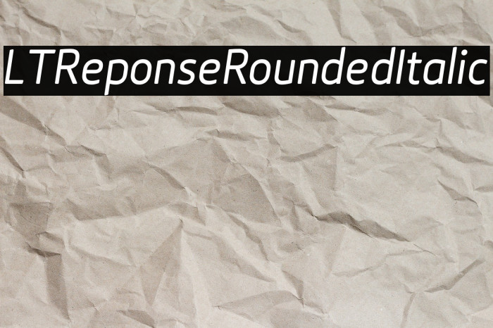 LTReponseRoundedItalic Example 2