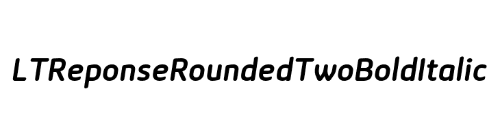 LTReponseRoundedTwoBoldItalic  les polices de caractères gratuit tlcharger