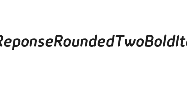 LTReponseRoundedTwoBoldItalic Logo