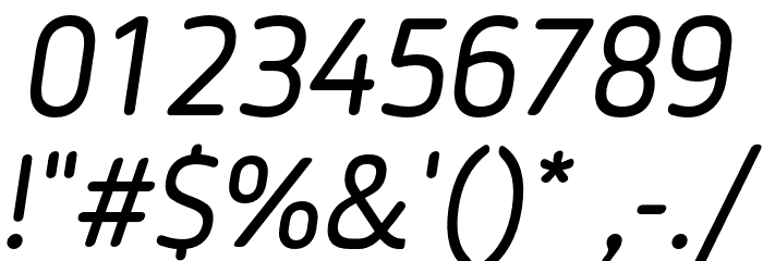 LTReponseRoundedTwoItalic Font OTHER CHARS