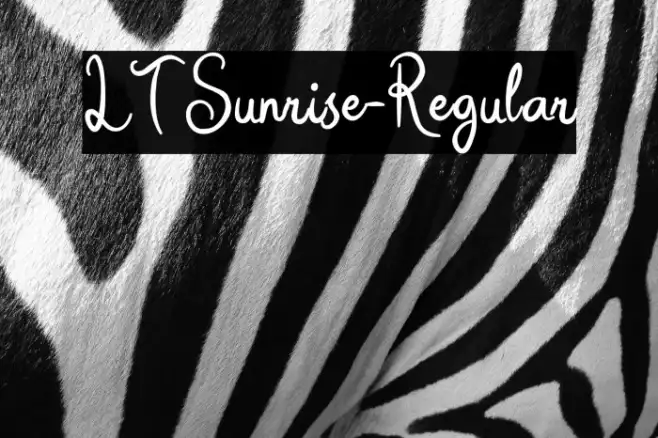 LTSunrise-Regular Example 2