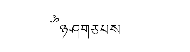 LTibetan Caratteri