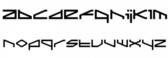 ltr-02:morbid vision Schriftart Kleinbuchstaben