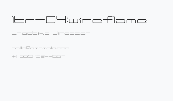 ltr-04:wireflame Business Card