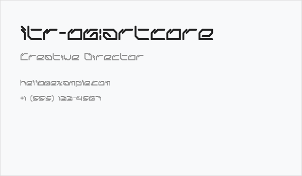 ltr-06:artcore Business Card