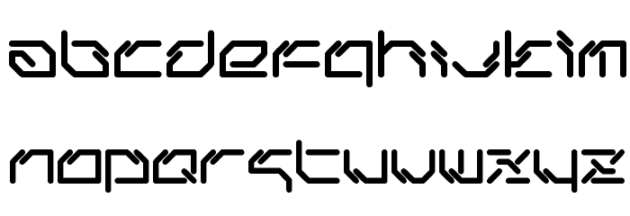 ltr-06:artcore Font LOWERCASE