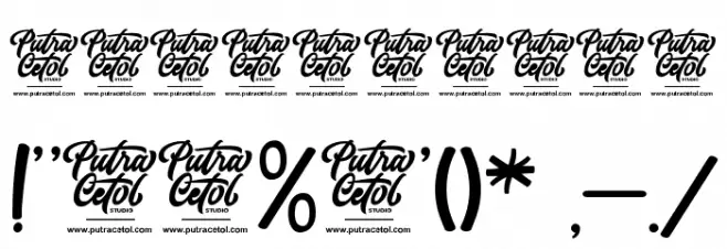 LUCKY SHIRT Font OTHER CHARS