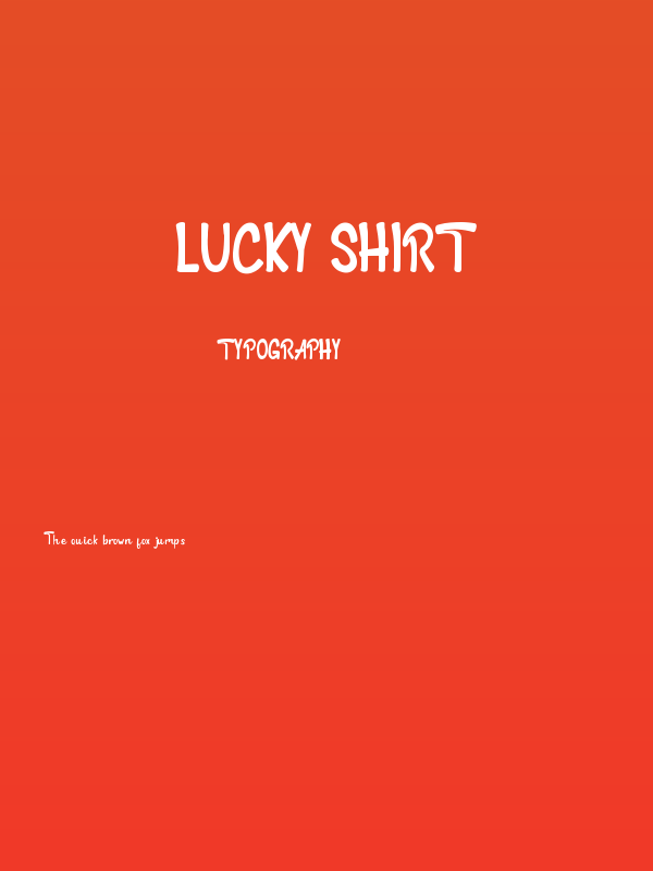 LUCKY SHIRT Poster