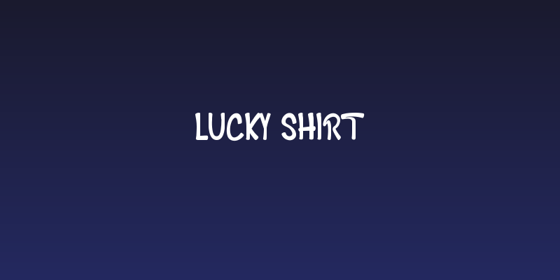 LUCKY SHIRT Social Header