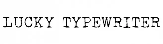LUCKY TYPEWRITER  font caratteri gratis