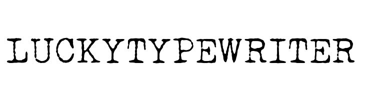 LUCKY TYPEWRITER  Fuentes Gratis Descargar
