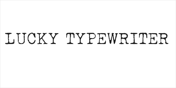 LUCKY TYPEWRITER Logo