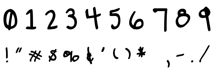 LUCY-LU, TOO Font OTHER CHARS