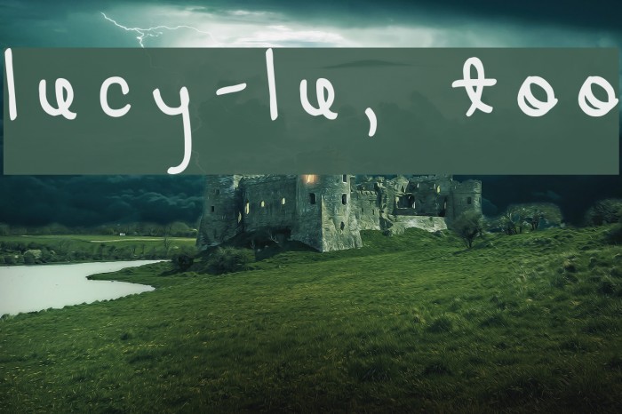 LUCY-LU, TOO Font examples