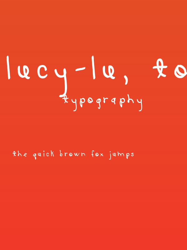 LUCY-LU, TOO Poster